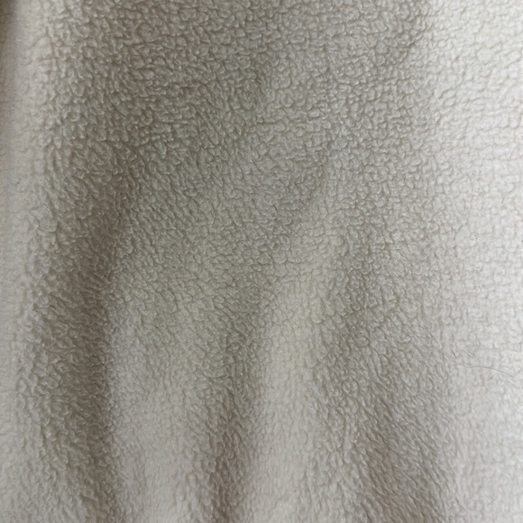 Abercrombie & Fitch oversized polar fleece half zip sweatshirt//Cream//Small - Picture 6 of 12